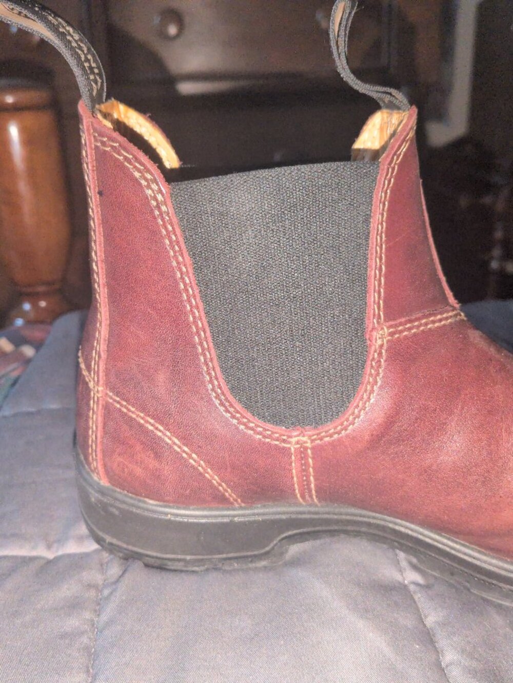 Blundstone Chelsea Burgundy Boots